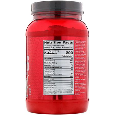 蛋白質, 運動營養: BSN, Syntha-6, Ultra Premium Protein Matrix, Cookies and Cream, 2.91 lbs (1.32 kg)