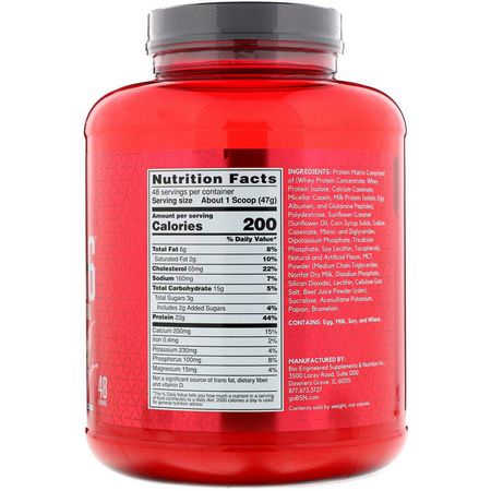 蛋白質, 運動營養: BSN, Syntha-6, Ultra Premium Protein Matrix, Strawberry Milkshake, 5.0 lbs (2.27 kg)