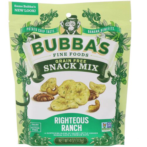 Bubba's Fine Foods, Snack Mix, Righteous Ranch, 4 oz (113 g) Review
