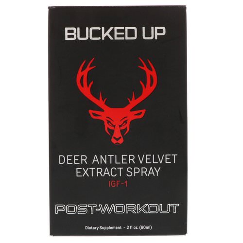 Bucked Up, Deer Antler Velvet Extract Spray, Post Workout, 2 oz (60 ml) Review
