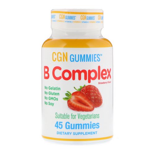 California Gold Nutrition, B Complex Gummies, No Gelatin, No Gluten, Natural Strawberry Flavor, 45 Gummies Review