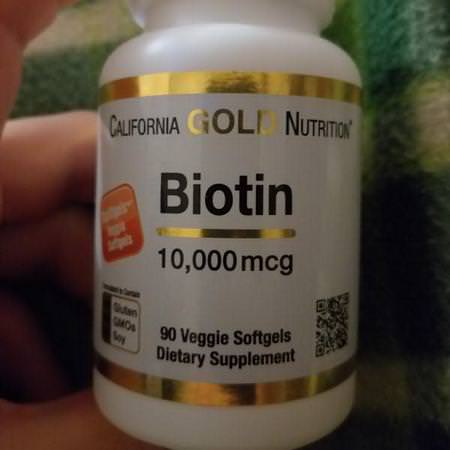 California Gold Nutrition CGN Biotin - 生物素, 指甲, 皮膚, 頭髮