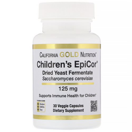 California Gold Nutrition, Children's Epicor, 125 mg, 30 Veggie Capsules Review