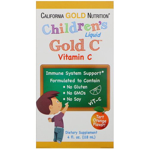 California Gold Nutrition, Children's Liquid Gold Vitamin C, USP Grade, Natural Orange Flavor, 4 fl oz (118 ml) Review
