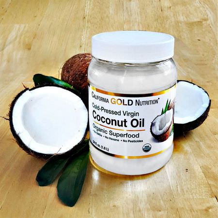 California Gold Nutrition CGN Coconut Oil Greens Superfoods - 超級食品, 綠色食品, 椰子油, 椰子補品