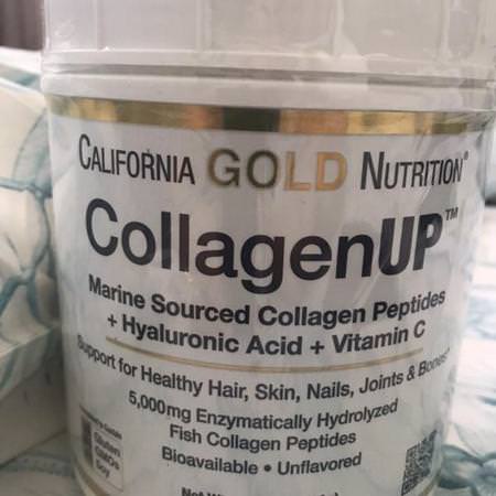 California Gold Nutrition, CollagenUP, Marine Collagen + Hyaluronic Acid + Vitamin C, Unflavored, 16.36 oz (464 g)