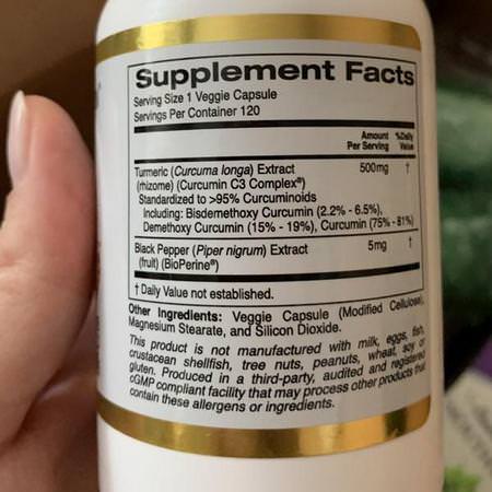 California Gold Nutrition CGN Curcumin - 薑黃素, 薑黃, 抗氧化劑, 補品