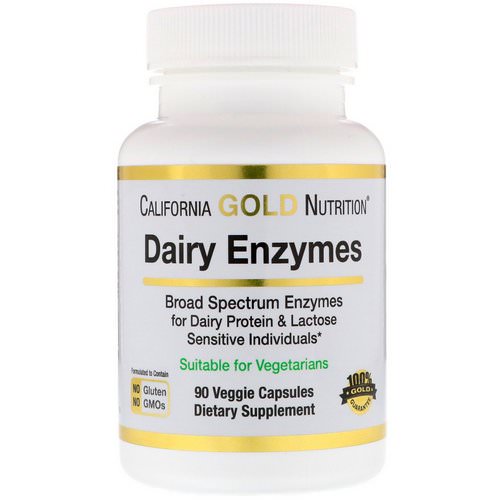 California Gold Nutrition, Dairy Enzymes, 90 Veggie Capsules Review