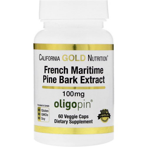 California Gold Nutrition, French Maritime Pine Bark Extract, Oligopin, Antioxidant Polyphenol, 100 mg, 60 Veggie Caps Review
