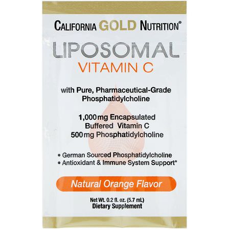 California Gold Nutrition CGN Liposomal Vitamin C Cold Cough Flu - 流感, 咳嗽, 感冒, 脂質體維生素C