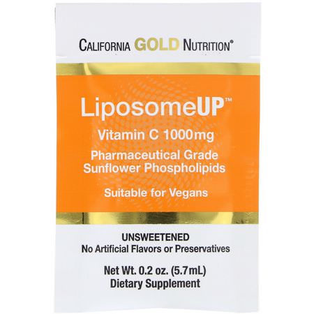 California Gold Nutrition CGN Liposomal Vitamin C Cold Cough Flu - 流感, 咳嗽, 感冒, 脂質體維生素C