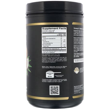 MCT油, 重量: California Gold Nutrition, MCT Powder, Coconut & Prebiotic Acacia Fiber, 16 oz (454 g)