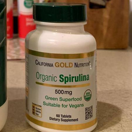 California Gold Nutrition CGN Spirulina - 螺旋藻, 藻類, 超級食品, 綠色食品