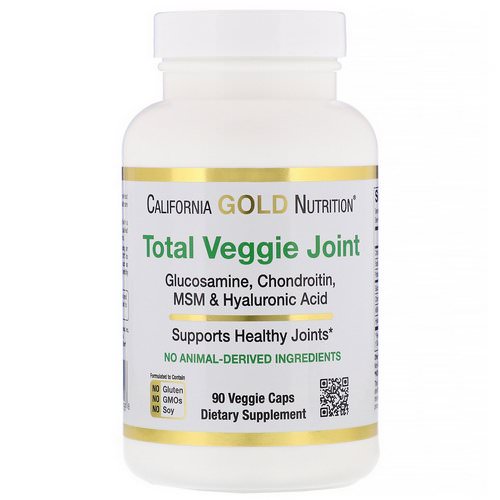 California Gold Nutrition, Total Veggie Joint, Vegetarian Glucosamin, Chondroitin, MSM & Hyaluronic Acid, 90 Veggie Capsules Review