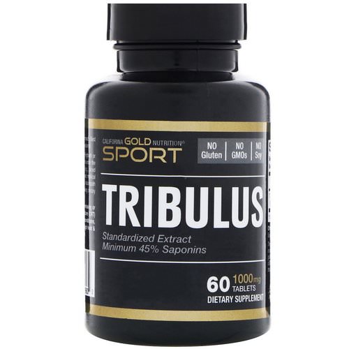 California Gold Nutrition, Tribulus, Standardized Extract, Minimum 45% Saponins, 1,000 mg, 60 Tablets Review