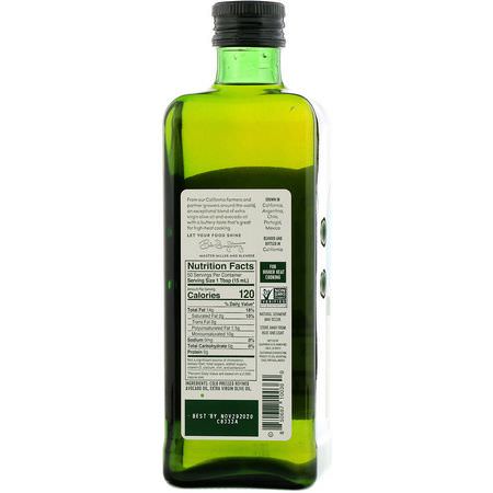 鱷梨油, 醋: California Olive Ranch, Avocado Oil Blend, Destination Series, 25.4 fl oz (750 ml)