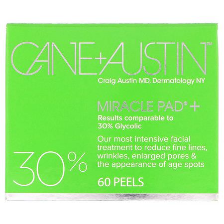 血清, 治療: Cane + Austin, Miracle Pad, 30% Glycolic Acid, 60 Peels