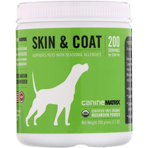 Canine Matrix, Skin & Coat, Mushroom Powder, 7.1 oz (200 g) Review