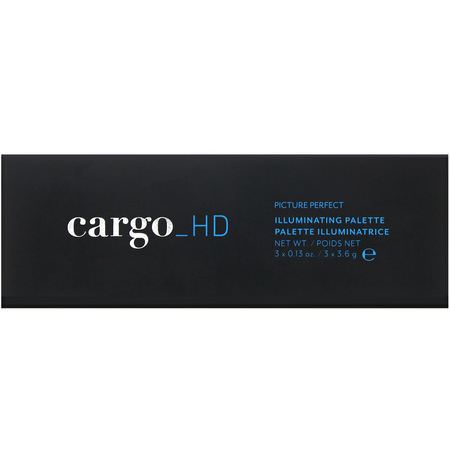 古銅色, 熒光筆: Cargo, HD Picture Perfect, Illuminating Palette, 3 x 0.13 oz / 3 x 3.6 g