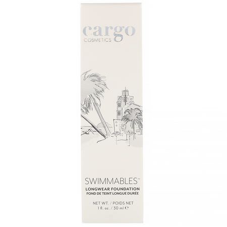 基礎, 臉部: Cargo, Swimmables, Longwear Foundation, 20, 1 fl oz (30 ml)