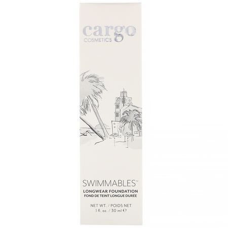 基礎, 臉部: Cargo, Swimmables, Longwear Foundation, 40, 1 fl oz (30 ml)