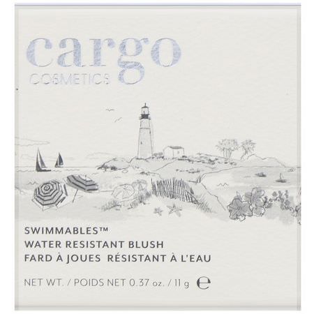 腮紅, 臉: Cargo, Swimmables, Water Resistant Blush, Bali, 0.37 oz (11 g)