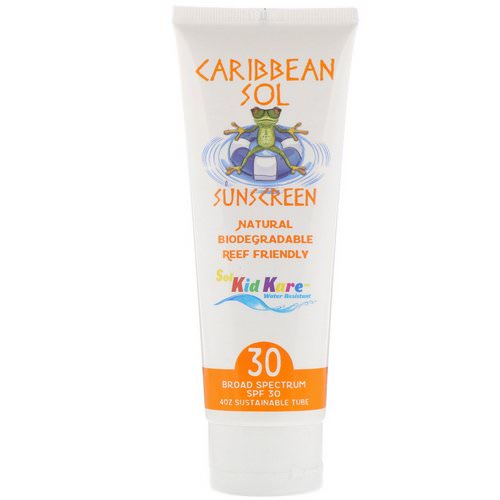 Caribbean Solutions, Sol Kid Kare, Sunscreen, SPF 30, 4 oz Review