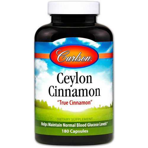 Carlson Labs, Ceylon Cinnamon, 180 Capsules Review