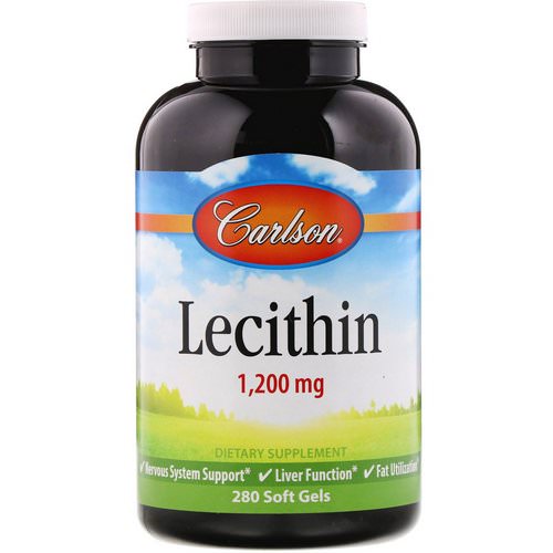 Carlson Labs, Lecithin, 1,200 mg, 280 Soft Gels Review