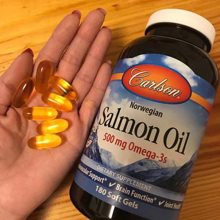 Carlson Labs Salmon Oil - 鮭魚油, 歐米茄EPA DHA, 魚油, 補品