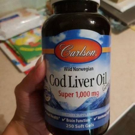 Carlson Labs Cod Liver Oil - 魚肝油, 歐米茄EPA DHA, 魚油, 補品