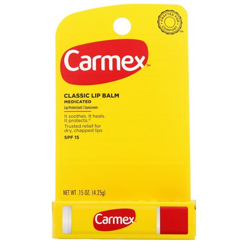 Carmex, Classic Lip Balm, Medicated, SPF 15, .15 oz (4.25 g) Review