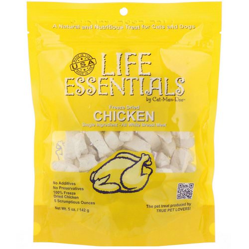 Cat-Man-Doo, Life Essentials, Freeze Dried Chicken, For Cats & Dogs, 5 oz (142 g) Review