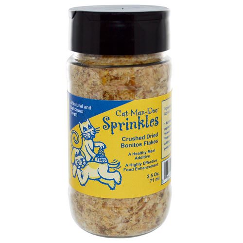 Cat-Man-Doo, Sprinkles, Crushed Dried Bonito Flakes for Cats & Dogs, 2.5 oz (71 g) Review