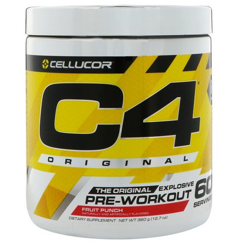 Cellucor, C4 Original Explosive, Pre-Workout, Fruit Punch, 12.7 oz (360 g) Review