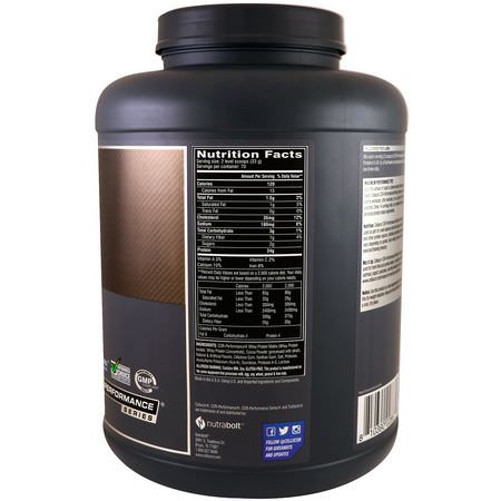 乳清蛋白, 運動營養: Cellucor, Cor-Performance Whey, Molten Chocolate, 5.19 lb (2352 g)
