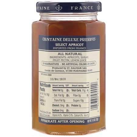 水果醬, 蜜餞: Chantaine, Deluxe Preserves, Select Apricot, 11.5 oz (325 g)