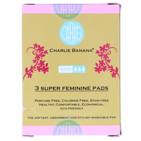 Charlie Banana Reusable Pads - 可重複使用的護墊, 女性護墊, 女性衛生用品, 浴室
