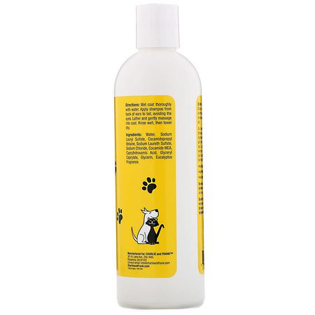 清潔劑, 護髮素: Charlie & Frank, Pet Shampoo, Eucalyptus, 16 fl oz (473 ml)