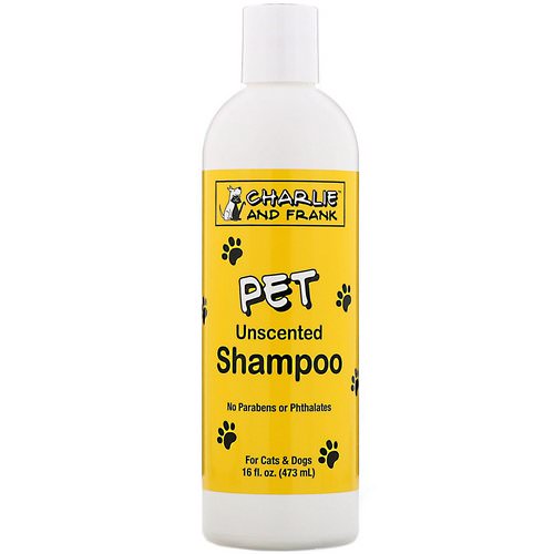 Charlie & Frank, Pet Shampoo, Unscented, 16 fl oz (473 ml) Review