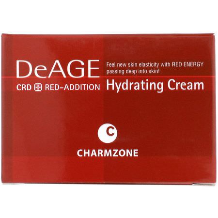 K-美容保濕霜, 乳霜: Charmzone, DeAge, Red-Addition, Hydrating Cream, 50 ml