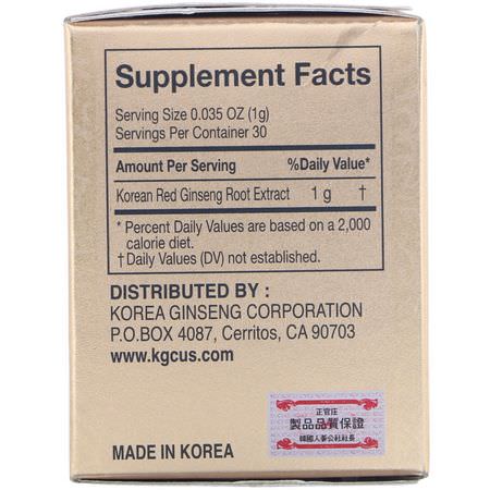 人參, 順勢療法: Cheong Kwan Jang, Korean Red Ginseng Extract, 1.06 oz (30 g)