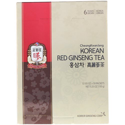 Cheong Kwan Jang, Korean Red Ginseng Tea, 50 Packets, 0.105 oz (3 g) Each Review