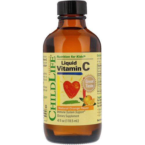 ChildLife, Essentials, Liquid Vitamin C, Natural Orange Flavor, 4 fl oz (118.5 mL) Review