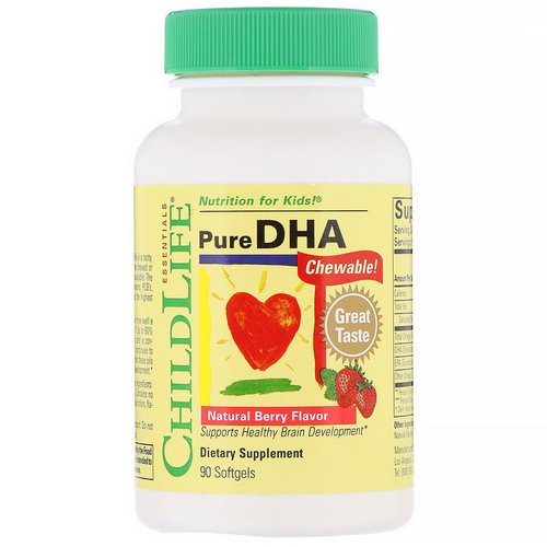 ChildLife, Pure DHA, Natural Berry Flavor, 90 Softgels Review