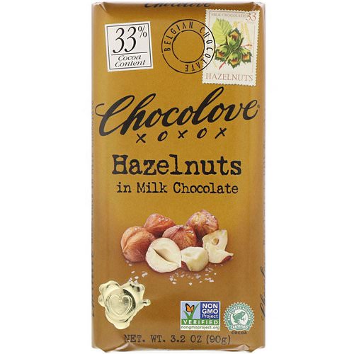 Chocolove, Hazelnuts in Milk Chocolate, 3.2 oz (90 g) Review
