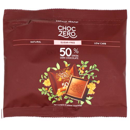 ChocZero Inc, Milk Chocolate Squares, No Sugar Added, 10 Pieces, 3.5 oz (100 g) Review