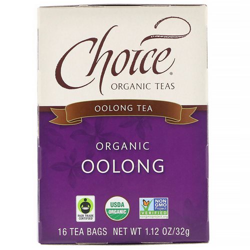 Choice Organic Teas, Oolong Tea, Organic Oolong, 16 Tea Bags, 1.1 oz (32 g) Review