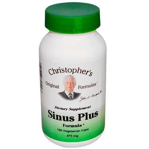 Christopher's Original Formulas, Sinus Plus Formula, 475 mg, 100 Veggie Caps Review