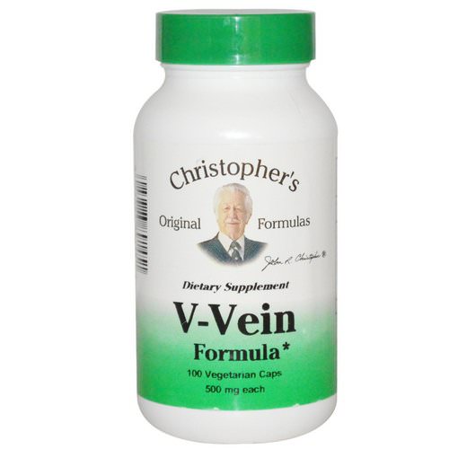 Christopher's Original Formulas, V-Vein Formula, 500 mg, 100 Veggie Caps Review